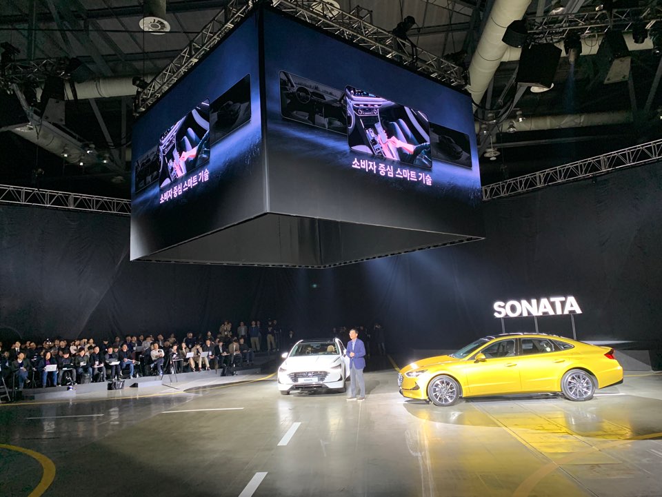 21일(목) 경기 고양시 일산 킨텍스에서 현대차 신형 쏘나타 발표회가 열리고 있다. <사진=tbs>