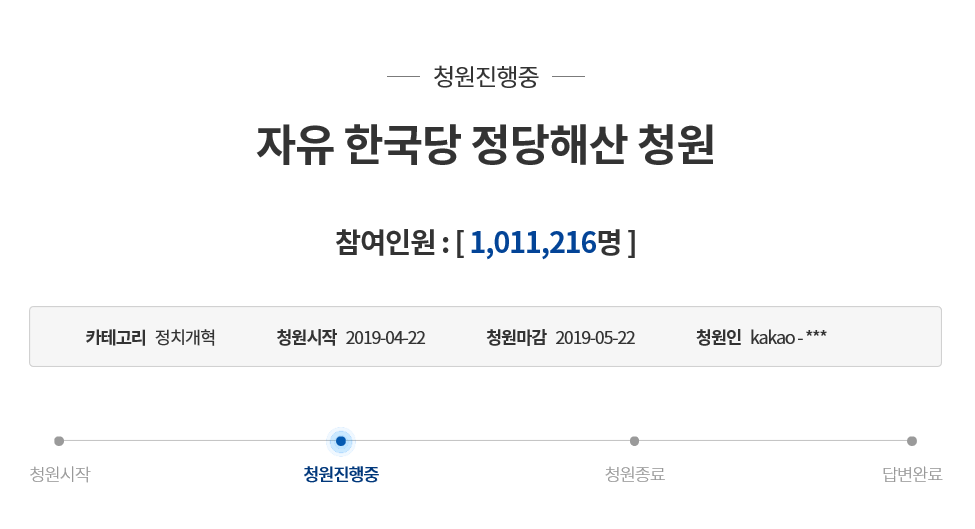 청와대 국민청원 게시판 캡처