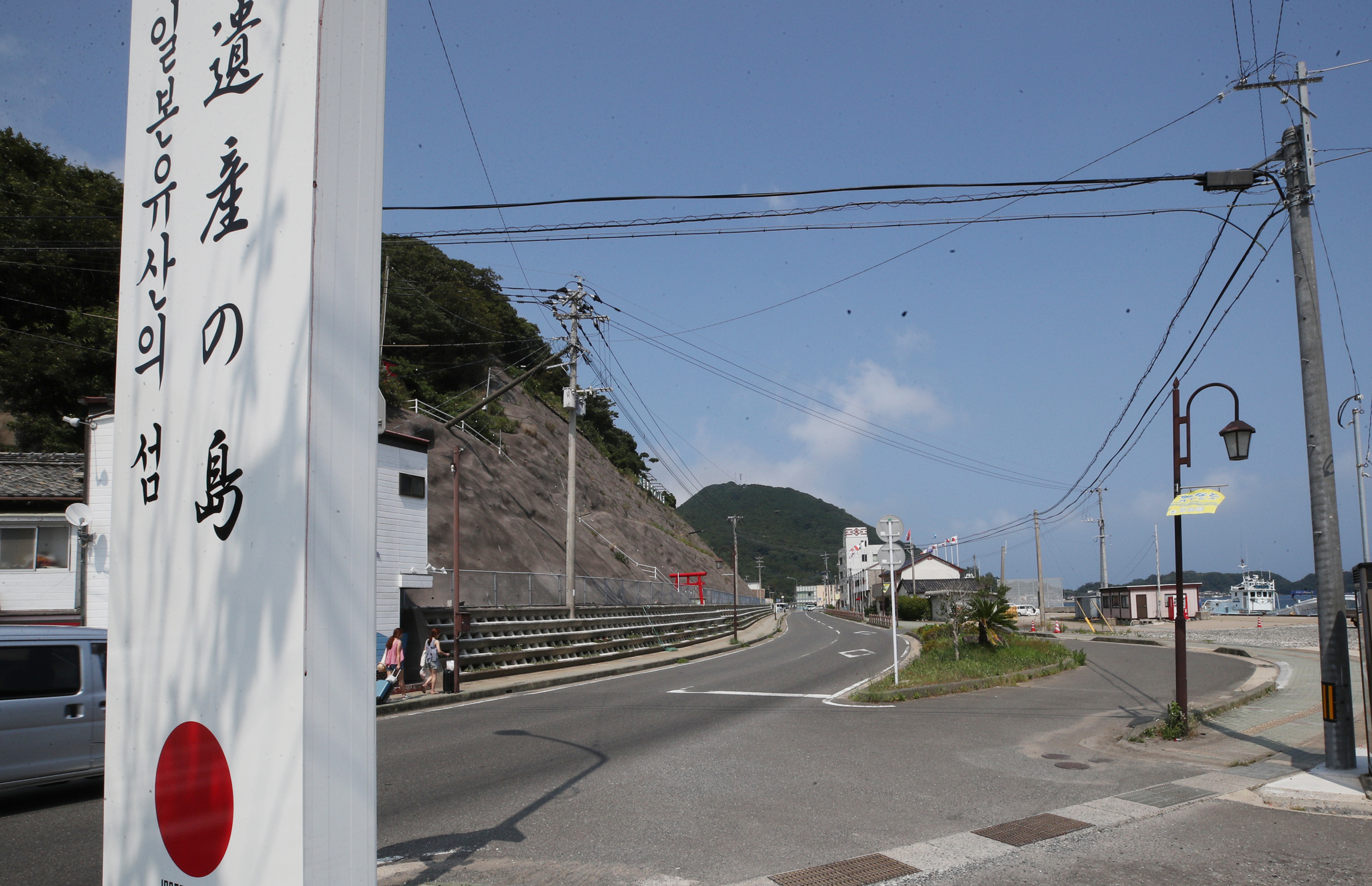 일본 불매 운동으로 썰렁한 대마도 거리