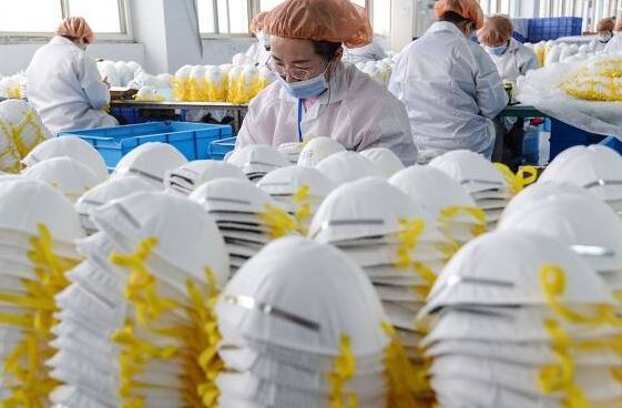 중국의 마스크 공장