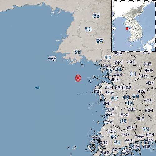 인천 연평도 남남서쪽서 지진 발생