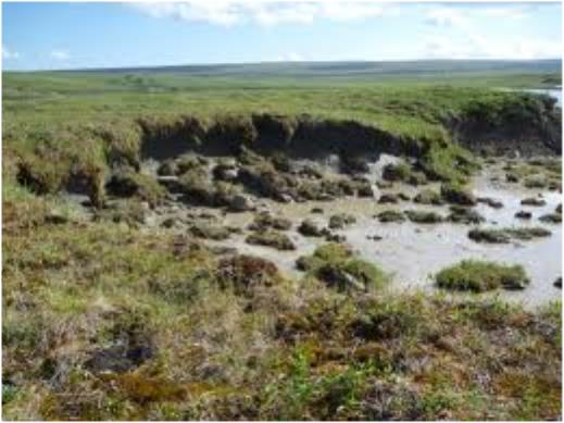 지구온난화로 빠르게 녹고있는 영구동토층