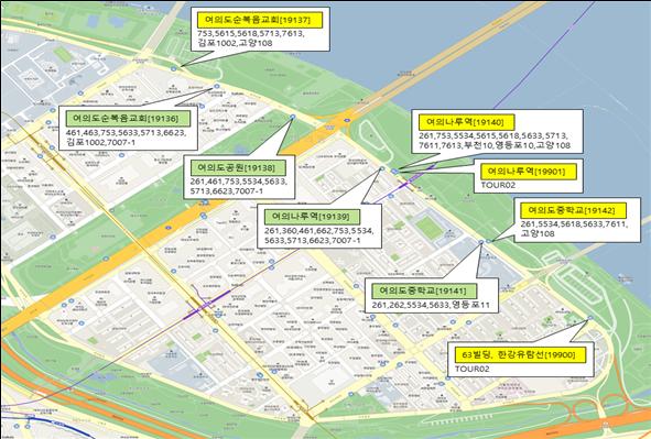 주말기간 버스 미운행 구간 <사진=서울시>