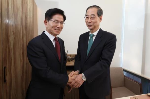 지난 7일 김문수-한덕수 대선 단일화 위한 회동 <사진=연합뉴스>