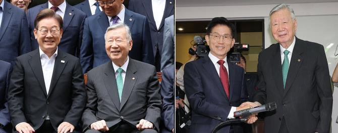 대한노인회를 찾은 주요 대선 후보 <사진=연합뉴스>