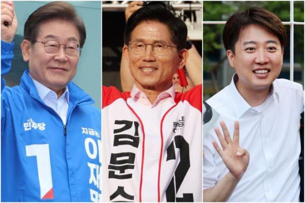 유세하는 이재명, 김문수, 이준석 후보 <사진=연합뉴스>