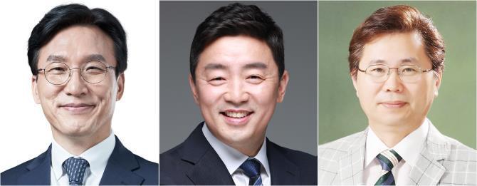 김민석 최고위원, 강훈식 의원, 이한주 민주연구원장 <사진=연합뉴스>