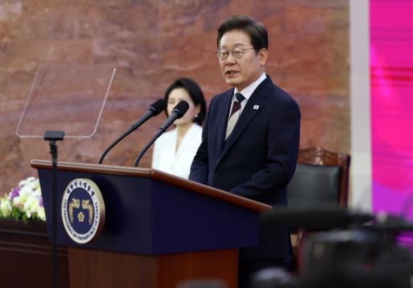 취임 연설하는 이재명 대통령 <사진=국회사진기자단>