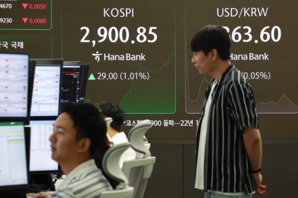 코스피 2,900선 돌파 <사진=연합뉴스>