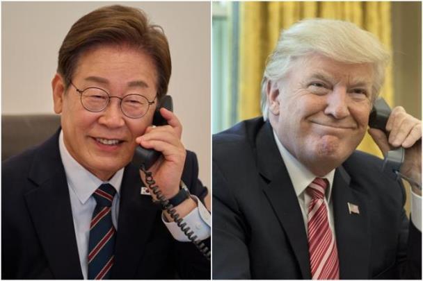통화하는 이재명 대통령과 트럼프 미국 대통령 <자료사진=연합뉴스>