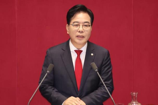 교섭단체 대표 연설하는 송언석 원내대표 <사진=연합뉴스>