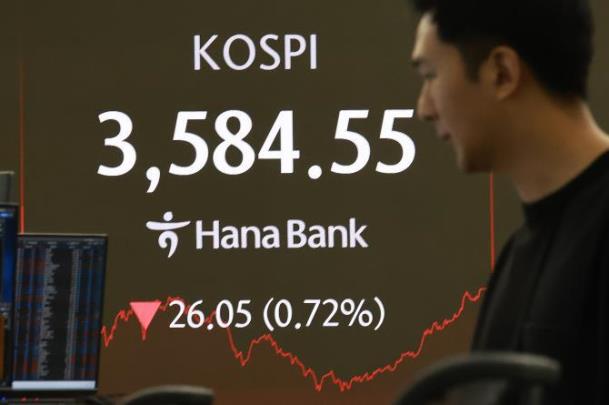 하나은행 딜링룸 <사진=연합뉴스>