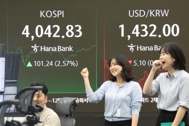 코스피 4,000 시대로 <사진=연합뉴스>