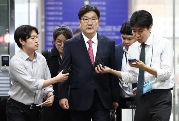 영장실질심사 마친 권성동 의원 <사진=연합뉴스>