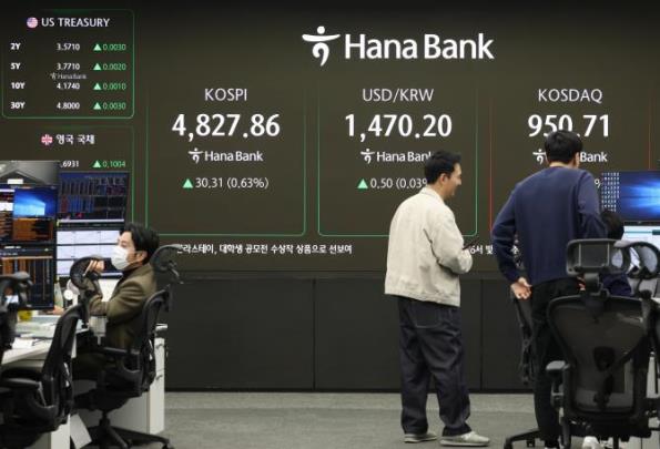 4,800선 돌파한 코스피 <사진=연합뉴스>