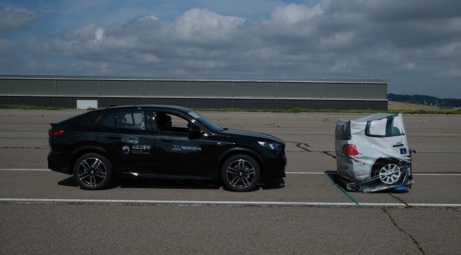 페달 오조작 방지 장치 평가 <사진=한국교통안전공단(TS) 제공/연합뉴스>