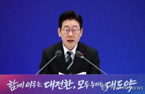 이재명 대통령 신년 기자회견<사진=연합뉴스>
