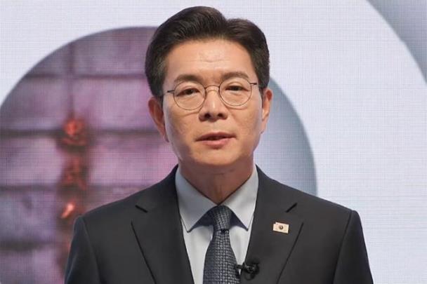 6·3 지방선거 서울시장 출마 선언하는 정원오 전 성동구청장 [사진=정원오 유튜브 채널 캡처/연합뉴스>