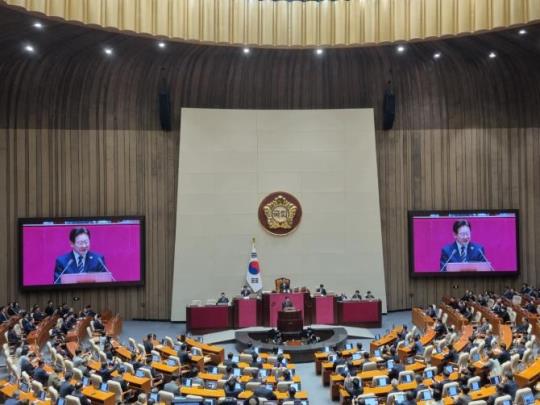 추경관련 연설하는 이재명 대통령 <사진=TBS>