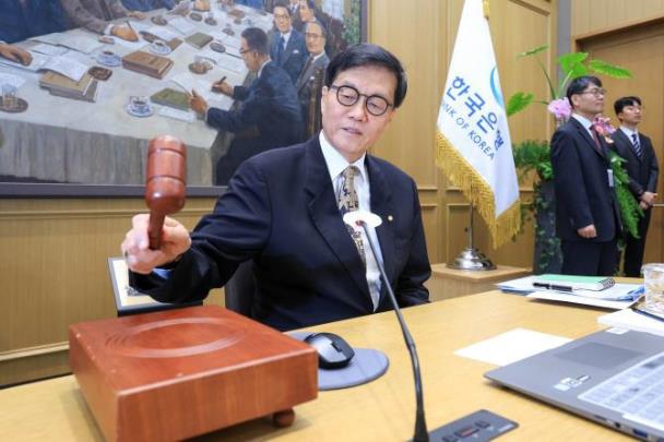 이창용 한국은행 총재, 금통위 주재 <사진=연합뉴스>