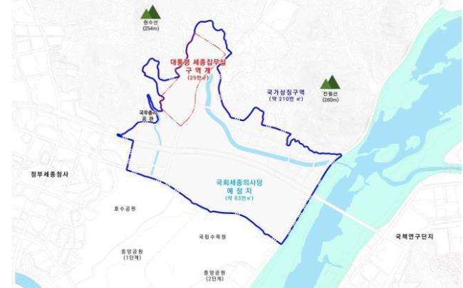 세종 집무실 터 이미지 <사진=청와대 제공/TBS>