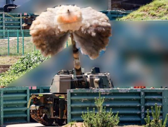 K-9 자주포 사격 훈련 <사진=연합뉴스>