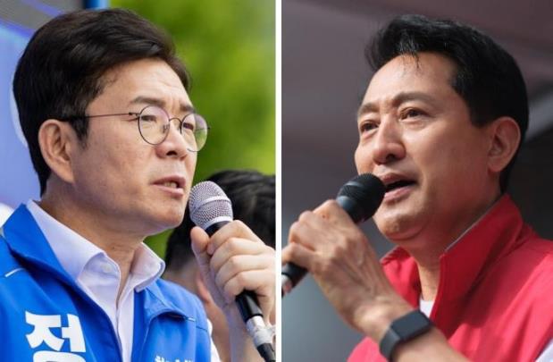 정원오-오세훈 서울시장 후보 <사진=정원오-오세훈 후보 캠프 제공>
