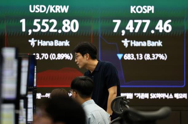 급락장에 코스피 서킷 브레이커 발동 <사진=연합뉴스>