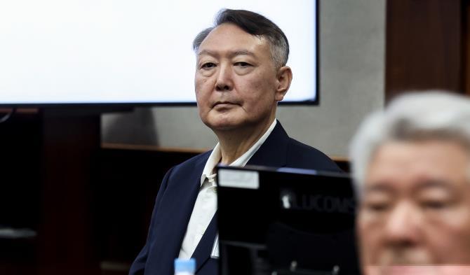 법정 출석한 윤석열 전 대통령 <사진=연합뉴스>