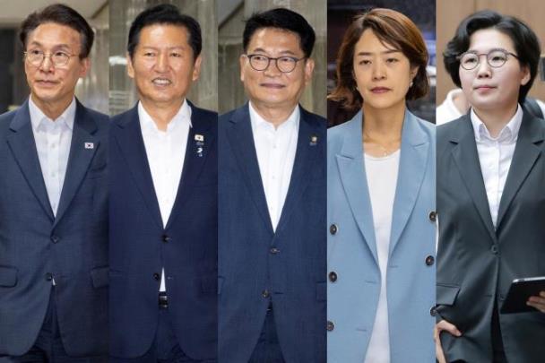 더불어민주당 당권주자 5명 <사진=연합뉴스>