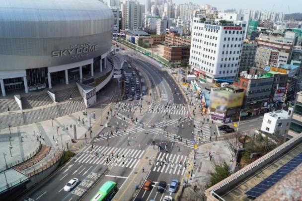 고척스카이돔 앞 동양미래학교 교차로 예상도 <도면=서울시>