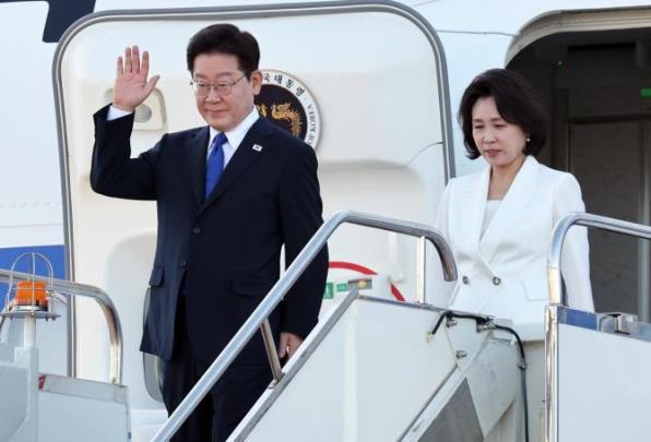 이재명 대통령 몽골 도착 <사진=연합뉴스>