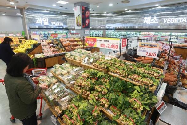 서울 시내 한 대형마트 채소 판매대 <사진=연합뉴스>