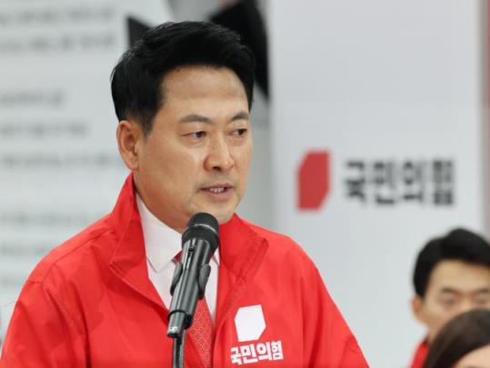 장동혁 상임선대위원장, 투표용지 부족 사태 관련 긴급 브리핑 <사진=연합뉴스>