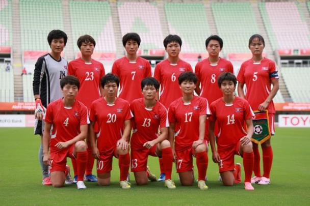2026 아이치·나고야 아시안게임에 출전한 북한 여자축구대표팀 <사진=연합뉴스>